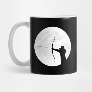 Archer Silhouette in Full Moon Mug